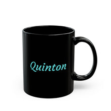 Load image into Gallery viewer, Q Alphabet Personalized 11oz Self-affirming,  Mental Health , Motivation Black Coffee Mug