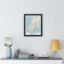 Load image into Gallery viewer, Cane Garden St. Vincent and the Grenadines Map Framed Print Poster, City Map Print Poster, Framed Vertical Poster