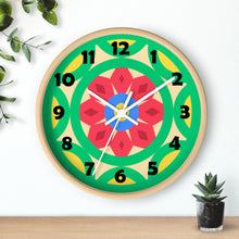 Load image into Gallery viewer, Green Mandala Wall Clock