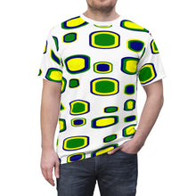 Load image into Gallery viewer, White St. Vincent and the Grenadines national colors cubes t-shirt