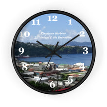 Load image into Gallery viewer, Kingstown City and Harbor St. Vincent and the Grenadines Photo Wall Clock