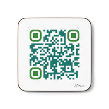 Load image into Gallery viewer, Single QR Code 1 piece Hardboard Back Coaster - Be Powerful and Determined