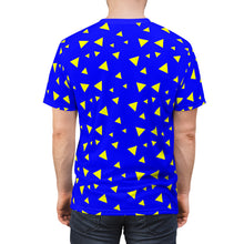 Load image into Gallery viewer, Triangle Dotted Blue Unisex Tee