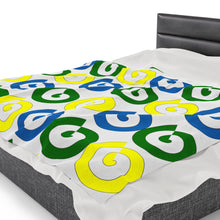 Load image into Gallery viewer, St. Vincent and the Grenadines Independence Spirals Velveteen Plush Blanket
