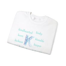 Load image into Gallery viewer, K Alphabet Sweatshirt, Alphabet Initial "K" Motivational, Mental Health, Optimistic, Unisex Heavy Blend™ , Self-affirming Sweatshirt