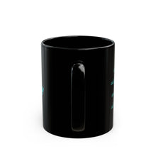 Load image into Gallery viewer, A Alphabet 11oz Black Mug, Initial Letter  Mug, Self-affirming Mug, Mental Health Black Coffee Mug, Motivation Mug