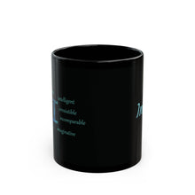 Load image into Gallery viewer, I Alphabet 11oz Mug, Initial Letter Mug, Self-affirming Mug, Mental Health Black Coffee Mug, Motivation Mug