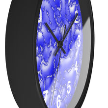 Load image into Gallery viewer, Blue Cracked Lava Wall Clock, Blue Relief Wall Clock