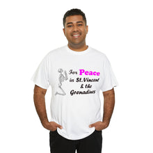 Load image into Gallery viewer, St. Vincent and the Grenadines Praying For Peace Unisex Heavy Cotton Tee
