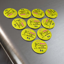 Load image into Gallery viewer, St. Vincent and the Grenadines Praying for Peace Magnet, (Button, Round) (1 & 10 pcs)