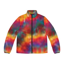 Load image into Gallery viewer, Tie Dye Men's Puffer Jacket (AOP)
