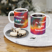 Load image into Gallery viewer, St. Vincent and the Grenadines Tie Dye Ceramic Mugs (11oz\15oz)