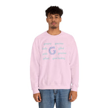 Load image into Gallery viewer, G Alphabet Sweatshirt, Motivational, Optimistic, Alphabet Initial "G", Mental Health Unisex Heavy Blend™ Crewneck Sweatshirt, Self-affirming shirt