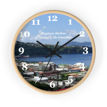 Load image into Gallery viewer, Kingstown City and Harbor St. Vincent and the Grenadines Photo Wall Clock
