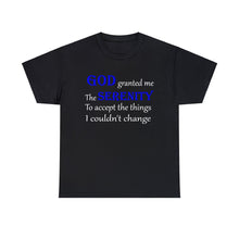 Load image into Gallery viewer, Serenity Prayer Unisex Heavy Cotton Tee, Serenity T-shirt, Mental Health T-shirt