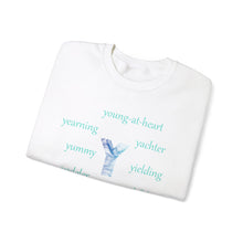 Load image into Gallery viewer, Y Alphabet Sweatshirt, Alphabet Initial "Y" Motivational, Optimistic, Mental Health, Unisex Heavy Blend™ Crewneck Sweatshirt, Self-affirming Sweatshirt