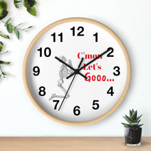 Load image into Gallery viewer, C'mon Let's Go Wall Clock, Skeleton Wall Clock, We're Gonna Be Late Wall Clock