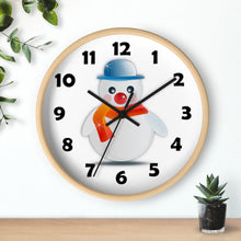 Load image into Gallery viewer, Snowman Wall Clock Whimsical Winter Snowman Wall Clock – Cute & Festive Timepiece