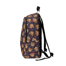 Load image into Gallery viewer, Unisex Fabric Backpack with Teddy Bear design