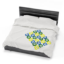Load image into Gallery viewer, St. Vincent and the Grenadines Independence Spirals Velveteen Plush Blanket