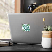 Load image into Gallery viewer, QR Code Waterproof Kiss-Cut Vinyl Decal/Sticker - Cultivate Joy and Happiness