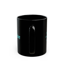 Load image into Gallery viewer, Q Alphabet Personalized 11oz Self-affirming,  Mental Health , Motivation Black Coffee Mug