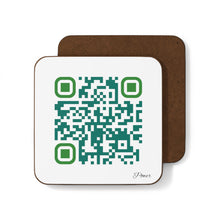 Load image into Gallery viewer, Single QR Code 1 piece Hardboard Back Coaster - Be Powerful and Determined