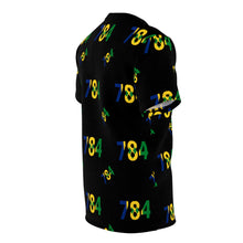 Load image into Gallery viewer, St. Vincent and the Grenadines Area Code 784 Unisex Tee (Black)