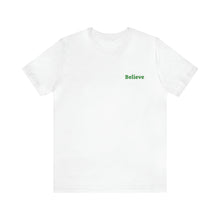 Load image into Gallery viewer, Believe Unisex Jersey Short Sleeve Tee, QR Code T-shirt, Hidden Message t-shirt, Positive T-shirt, Empowering T-shirt, Uplifting Message T-shirt