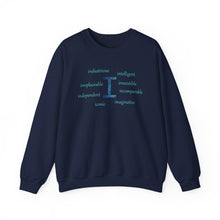 Load image into Gallery viewer, I Alphabet Sweatshirt, Optimistic, Mental Health, Motivational Alphabet Initial "I" Unisex Heavy Blend™ Crewneck Sweatshirt, Self-affirming Sweatshirt