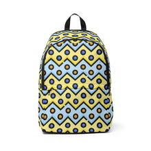 Load image into Gallery viewer, Unisex Fabric Backpack Zigzag Circles