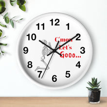 Load image into Gallery viewer, C'mon Let's Go Wall Clock, Skeleton Wall Clock, We're Gonna Be Late Wall Clock