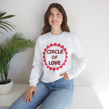 Load image into Gallery viewer, Circle of Love Shirt, Valentine Day Shirt, Empowerment Shirt Unisex Heavy Blend™ Crewneck Sweatshirt, Self-affirming Sweatshirt