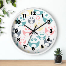 Load image into Gallery viewer, Panda Wall Clock, Adorable Panda Wall Clock – Cute & Colorful Timepiece for Any Room