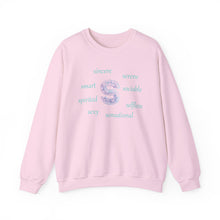 Load image into Gallery viewer, S Alphabet Sweatshirt, Alphabet Initial "S" Motivational, Optimistic, Mental Health Unisex Heavy Blend™ Crewneck Sweatshirt, Self-affirming Sweatshirt