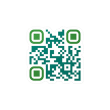 Load image into Gallery viewer, QR Code Waterproof Kiss-Cut Vinyl Decal/Sticker - Compassion is Free