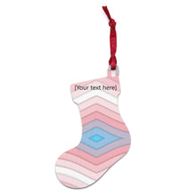 Load image into Gallery viewer, Pastel Wave Wooden ornaments - Personalized