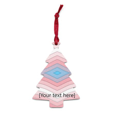 Load image into Gallery viewer, Pastel Wave Wooden ornaments - Personalized