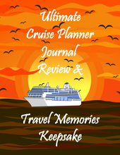 Load image into Gallery viewer, Cruise Planner Journal Printable – Complete Cruise Review, Ship, Dining, Excursions & Travel Memories PDF