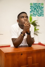 Load image into Gallery viewer, Downloadable QR Code - "God is in Control" Inspirational Message (PDF, SVG, PNG)