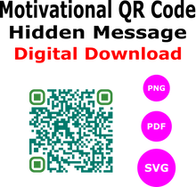 Load image into Gallery viewer, Downloadable QR Code with Hidden Message: " A Real Friend Wouldn't Hurt You"