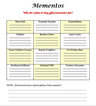 Load image into Gallery viewer, Ultimate Gift and Souvenir Organizer: 3 Printable Travel Planner Inserts for Stress-Free Shopping