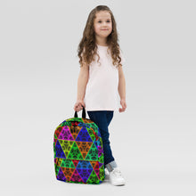 Load image into Gallery viewer, Unisex Backpack Psychedelic Triangles