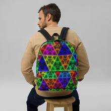 Load image into Gallery viewer, Unisex Backpack Psychedelic Triangles