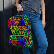 Load image into Gallery viewer, Unisex Backpack Psychedelic Triangles