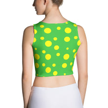 Load image into Gallery viewer, Green Crop Top With Yellow Spots