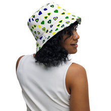 Load image into Gallery viewer, St. Vincent and the Grenadines Hearts and Cubes Reversible Bucket Hat