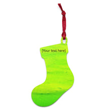 Load image into Gallery viewer, Green Wooden ornament Blanks - Personalized