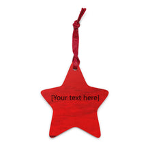 Load image into Gallery viewer, Red Wooden ornament Blanks - Personalized