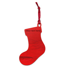 Load image into Gallery viewer, Red Wooden ornament Blanks - Personalized